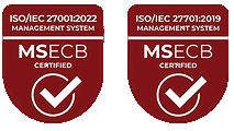 ISO/IEC 27001 and 27701 certified